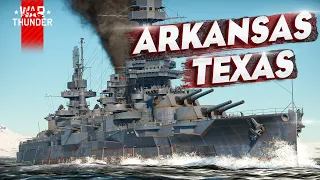 USS Texas и Arkansas🔥в War Thunder ⚓