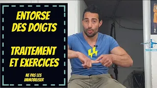 Entorse des doigts - Conseil kiné traitement et exercices ( ne pas les immobiliser )