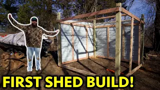 Building A DIY SHED At The NEW PROPERTY!! - bob the builder WHO!?