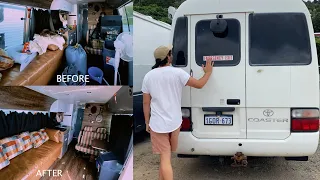 Restoring Abandoned Toyota Coaster Motorhome