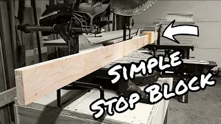 Simple Stop Block System for Miter Saws [How to]