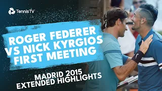 Roger Federer vs Nick Kyrgios Blockbuster First Meeting! | Madrid 2015 Extended Highlights