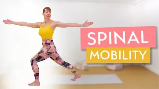 Standing Pilates to Improve Spinal Mobility | 10 Minute Workout and Stretch