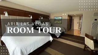 Aria Las Vegas Double Queen Room Tour #lasvegas #travelreview
