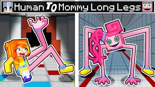 From HUMAN to MOMMY LONG LEGS in Minecraft!