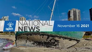 APTN National News November 16, 2021 – Rain forcing evacuations in B.C., Louis Riel anniversary