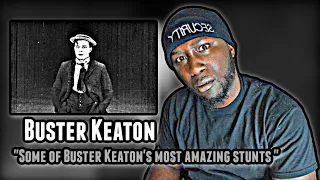 WHO IS THIS MAN?! Some of Buster Keaton's most amazing stunts | REACTION