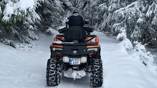 Atv Vlog Arieseni 2019 🇷🇴 Am încercat sa urcam la cota 1.849m ( Nu am putut 🥶❄️) Am facut pană 😱