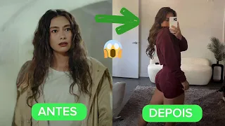 Antes e depois dos atores de A Filha do Embaixador/ Sefirin Kizi