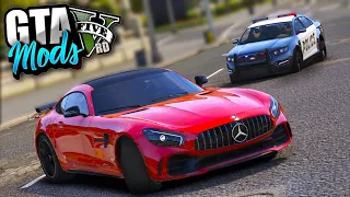 FUGA INSANA DA POLICIA de MERCEDES-BENZ AMG GT R! ( FUGA ÉPICA ) - GTA 5 MODS