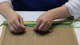 Мастер класс «Коврик на картоне» в технике гобелен