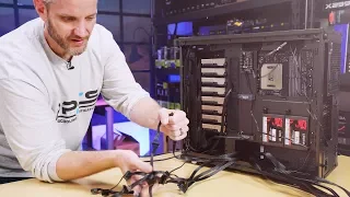 How to cable manage a computer