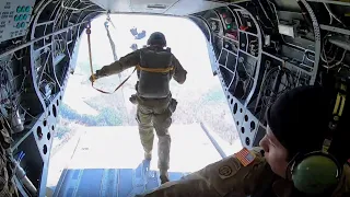 5TH RTB CH-47 CHINOOK AIRBORNE JUMP