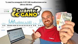 ✅ ¿Cuánto DINERO se gana en YOUTUBE? ¡Datos reales de FACTURACIÓN y beneficio NETO! - Mi historia #7