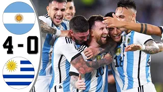 Argentina vs Uruguay 4-0 | Goals and Highlights for the Game