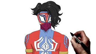 How To Draw Spider-Man India | Step By Step | Across The Spiderverse