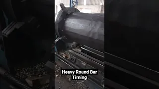 Heavy Round Bar machining on heavy duty Lathe machine#shorts