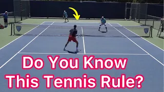 Do You Know This Tennis Rule? (Where To Aim When Your Doubles Opponent Stands Close To The “T”)