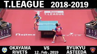 TableTennis |  Okayama Rivets vs Ryukyu Asteeda | Jin Ueda,Masataka Morizono,Lin Yunju, Koki Niwa