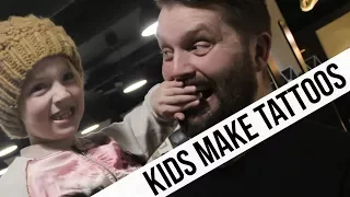 KIDS MAKE REAL TATTOOS FOR PARENTS | GUNNAR V