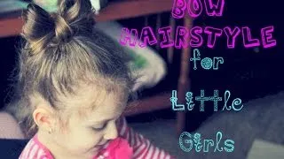 Cute Bow Hairstyle for Little Girls ❤ Minnie Mouse inspired hair tutorial ❤