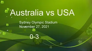 Australia (Matildas) vs USA Nov 27, 2021