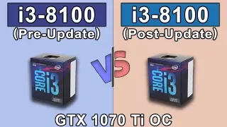 Windows 10 Intel Meltdown Patch | Core i3-8100 | Pre Update vs Post Update Benchmarks