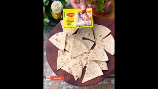 Viral roti Hack | Leftover Roti Chips🤪❤ #shorts #shortvideo #youtubeshorts