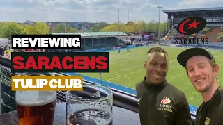 Reviewing Saracens hospitality inside Tulip Club 👀