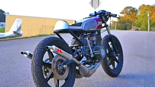 Built Rd350 Cafe Racer Terrorizes the streets!