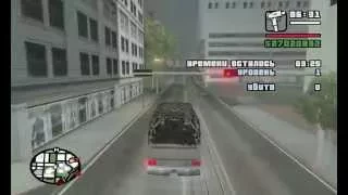 GTA SA. Военный грузовик Барракс с мигалками