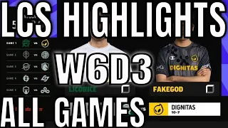 LCS Highlights ALL GAMES W6D3 Spring 2021