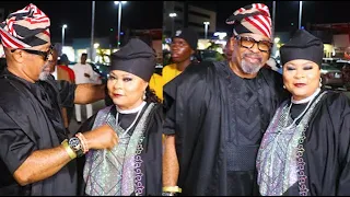 Gentlemen! Yemi Solade Helps Sola Sobowale Out As They Rock Matching Outfits