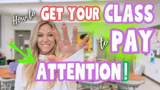 5 Quick & Easy Ways to Grab Student Attention | High School Teacher