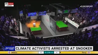 ‘Extraordinary’: Climate activists protest at World Snooker Championship