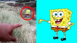 5 Bob Esponja Captados En Cámara y Vistos En La Vida Real