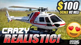 REALISTIC RC HELICOPTER - XK K123 AS350 SCALE Helicopter - REVIEW, LOS, & FPV!