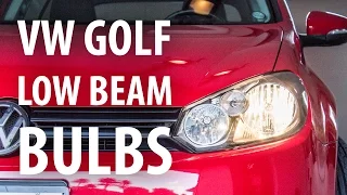 How-to: Change low beam headlight bulbs, VW Golf Mk6