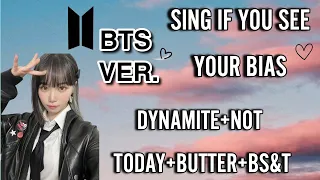 🎤🍰💜 SING IF YOU SEE YOUR BIAS 💜🍰🎤 BTS. VERSION 🍦DYNAMITE + NOT TODAY + BUTTER + BS&T 💫☕ |ᴊᴜʟʏ._🍭ᴀꜰᴋ|