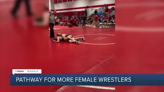 A growing trend in high school athletics brings pathway for more female wrestlers