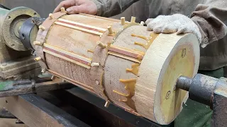 Amazing Woodturning Crazy - Amazing Extremely Technique And Bold Idea On Lathe You've Never Seen
