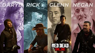 4 персонажа Walking Dead в RDR 2 ● Red Dead Online 🤠
