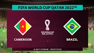 Full match FIFA 23 Cameroon vs Brazil World Cup Qatar  2022