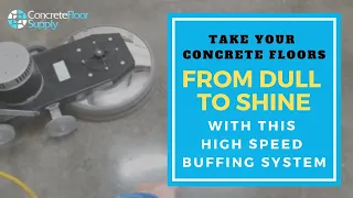How High Speed Buffing Increases Concrete Floor Shine