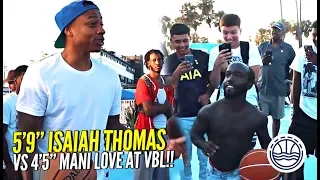 5'9 Isaiah Thomas vs 4'5 Mani Love For $500 at VBL!!! WHO YOU GOT!?