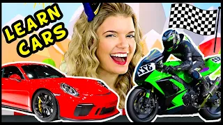 Toddler Learning Video: Learn about Cars, Trucks and Motorcycles for Kids with Speedie DiDi