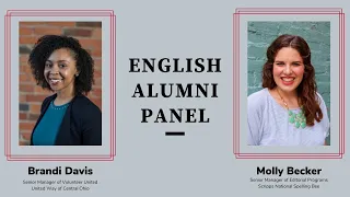 English Alumni Panel--February 23, 2022