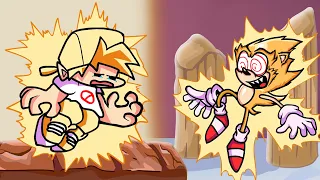 FNF Goodbye World Boyfriend Dies V.S super sonic Fleetway (Goodbye World VS Fleetway0)