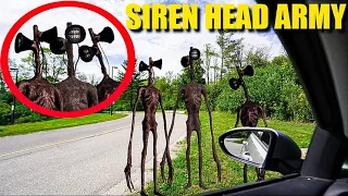 If you ever see SIREN HEAD ARMY while driving, drive as far away as you can! (they attacked us)