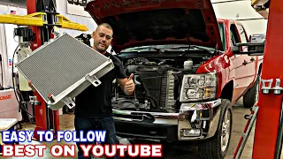 How To Remove and Install A Duramax Radiator!